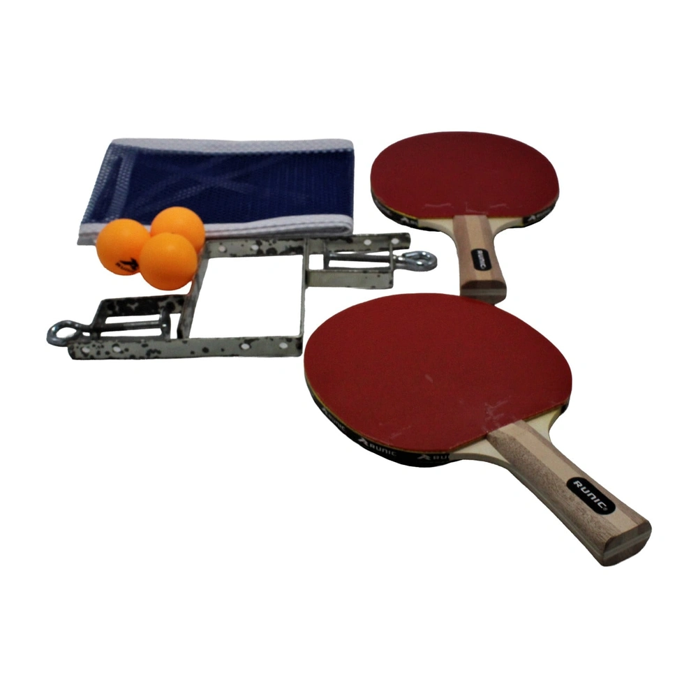 Runic Set Tenis de Mesa, 2 Raquetas, 3 Bolas y Red